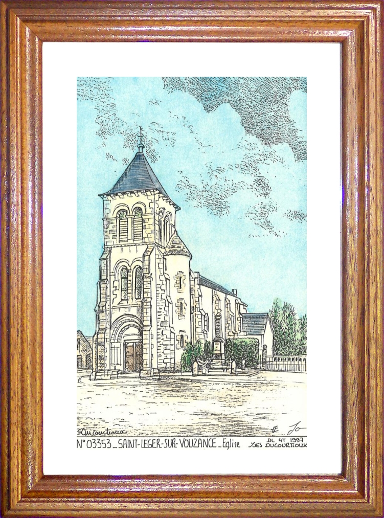 N 03353 - ST LEGER SUR VOUZANCE - glise