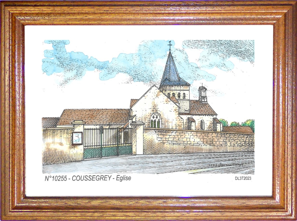 N 10255 - COUSSEGREY - glise