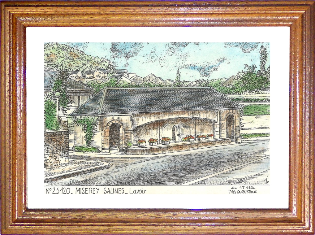 N 25120 - MISEREY SALINES - lavoir