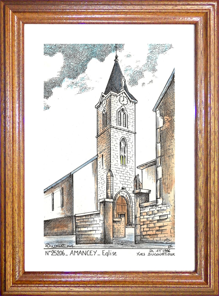 N 25206 - AMANCEY - glise