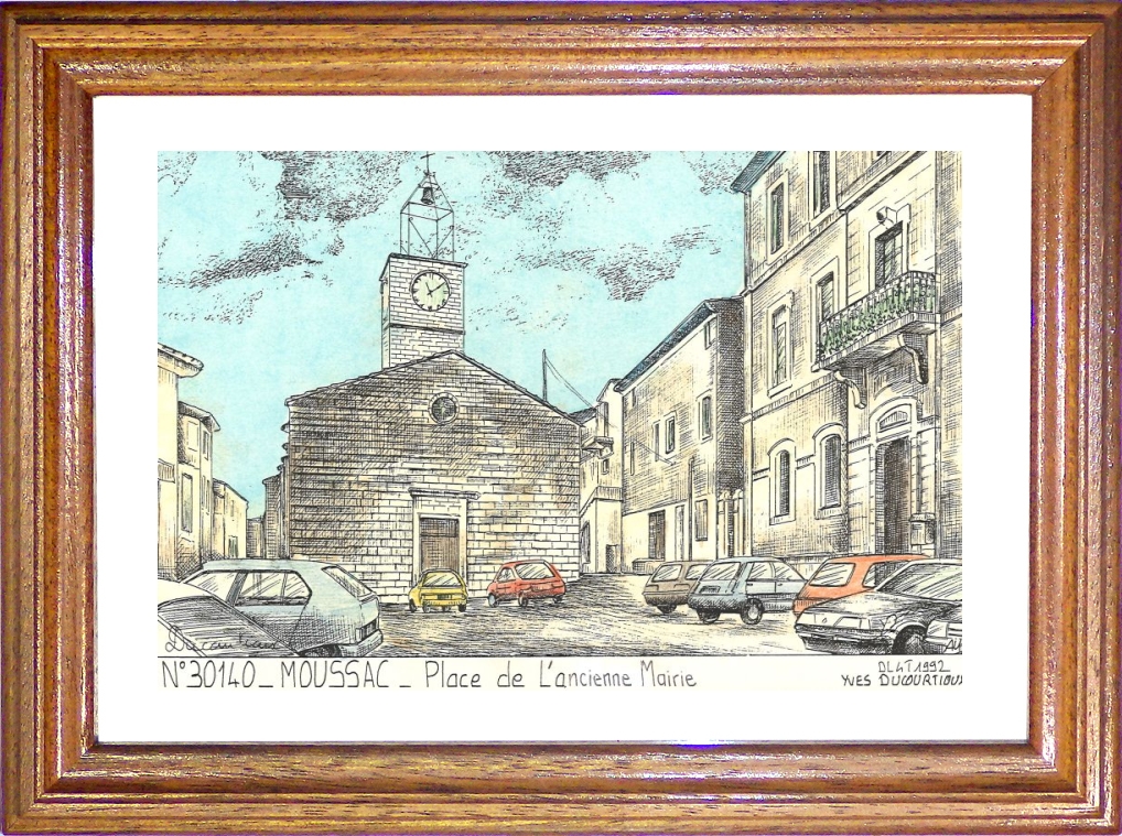 N 30140 - MOUSSAC - place de l ancienne mairie