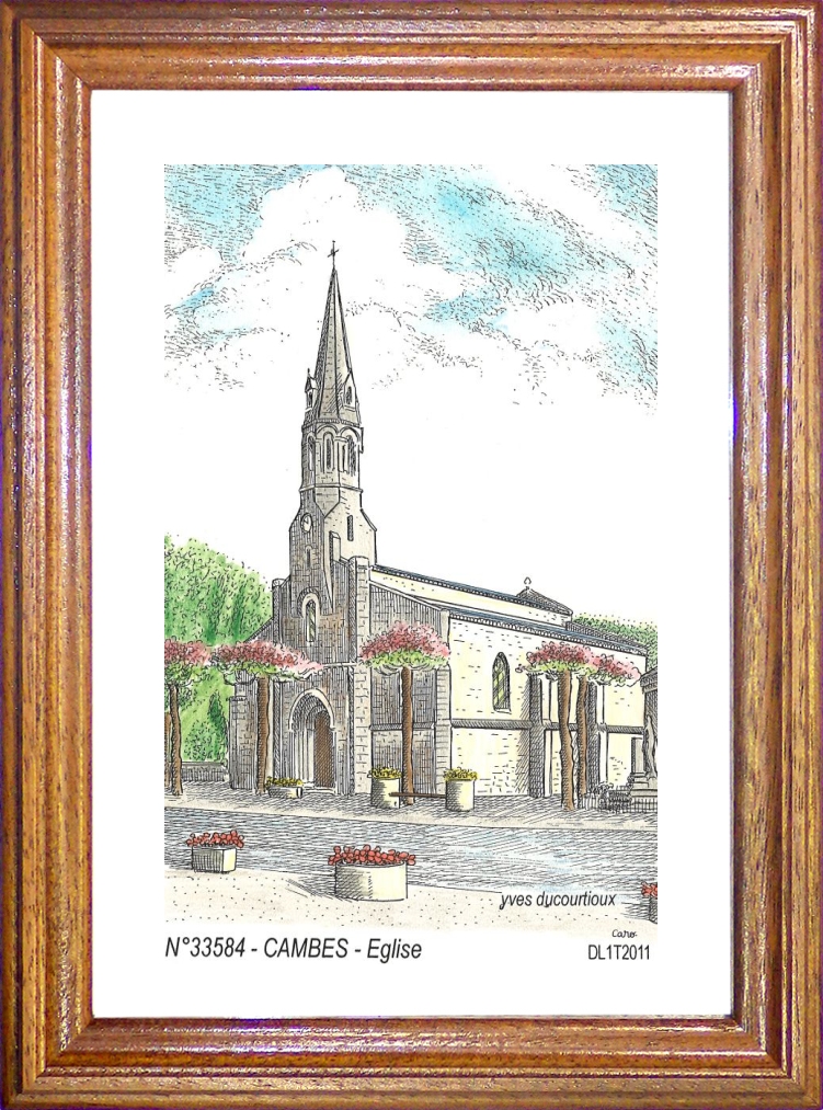 N 33584 - CAMBES - glise