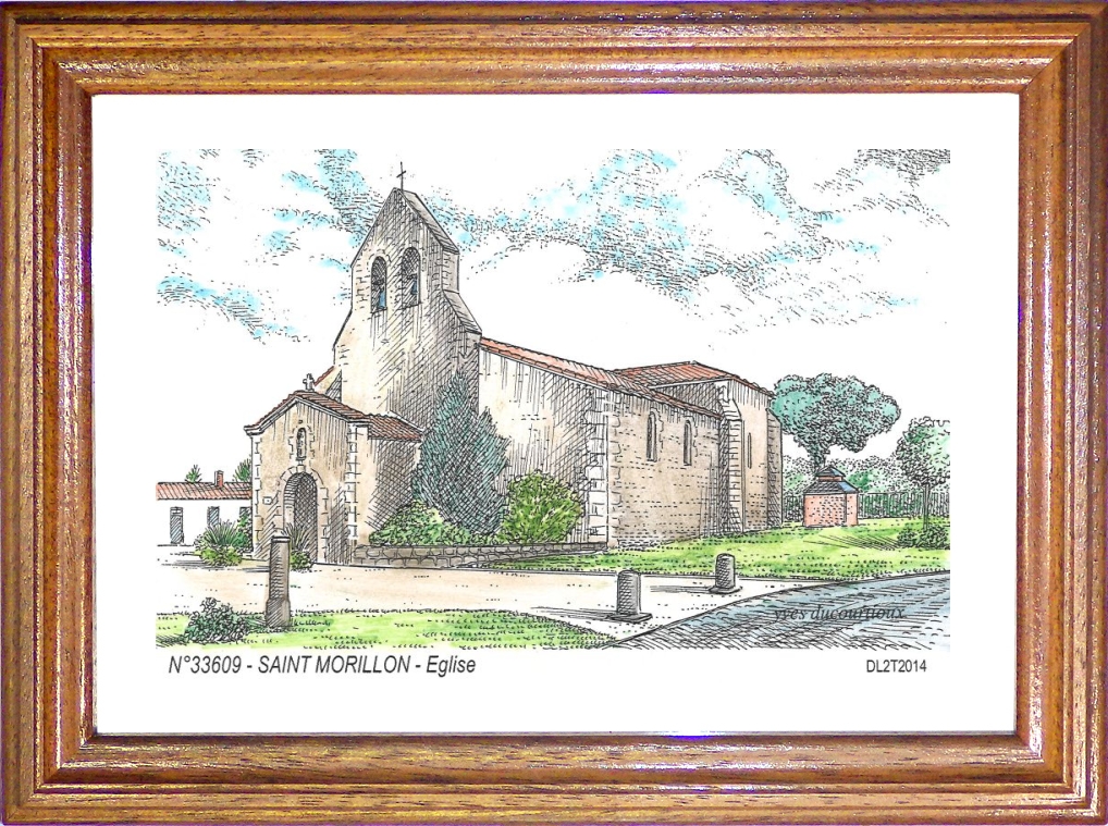 N 33609 - ST MORILLON - glise