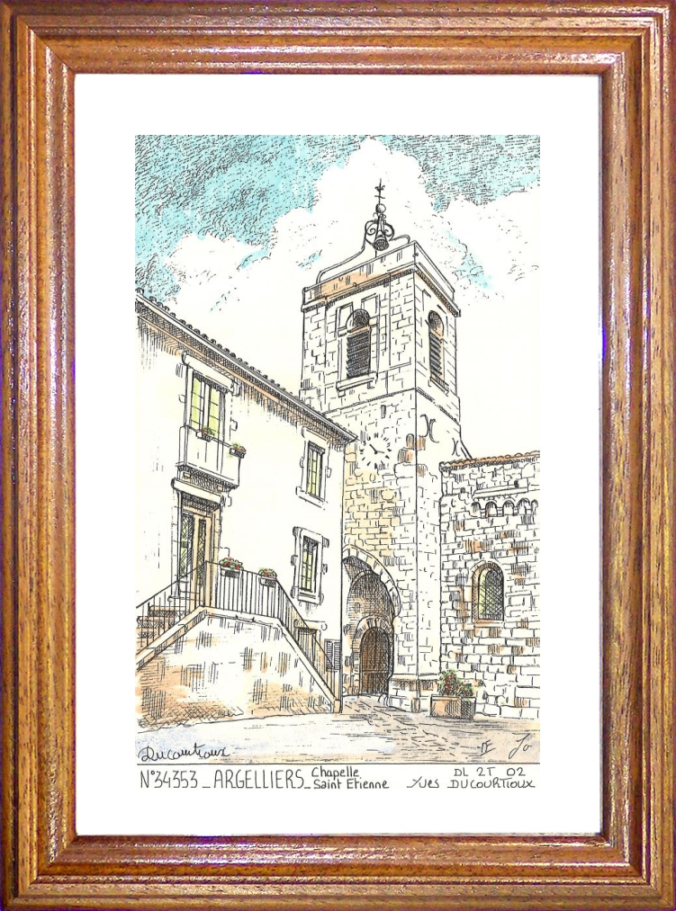 N 34353 - ARGELLIERS - chapelle st tienne