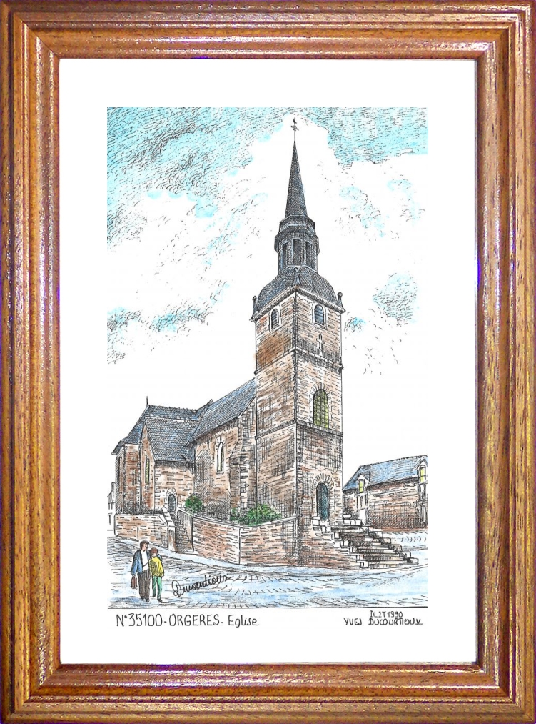 N 35100 - ORGERES - glise