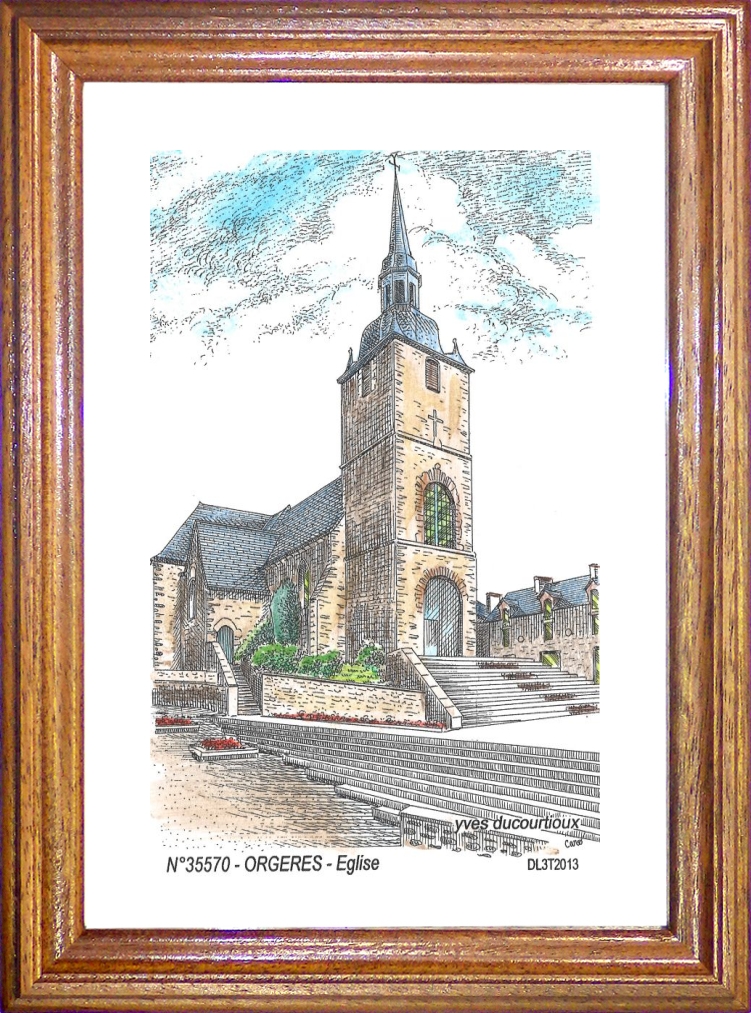 N 35570 - ORGERES - glise