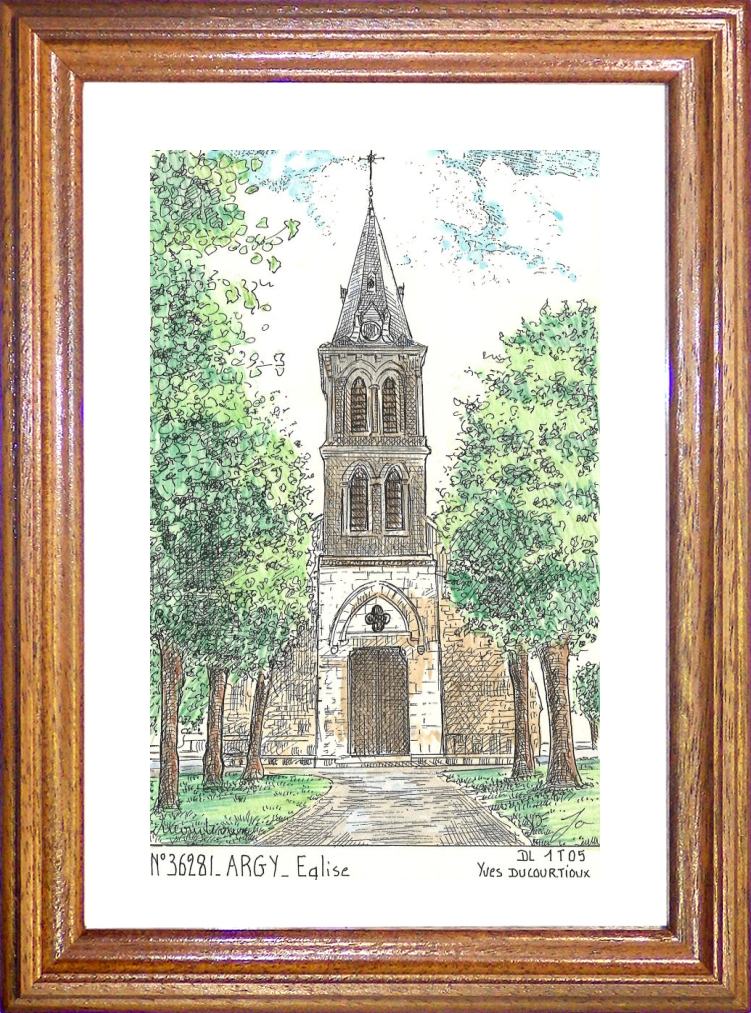 N 36281 - ARGY - glise