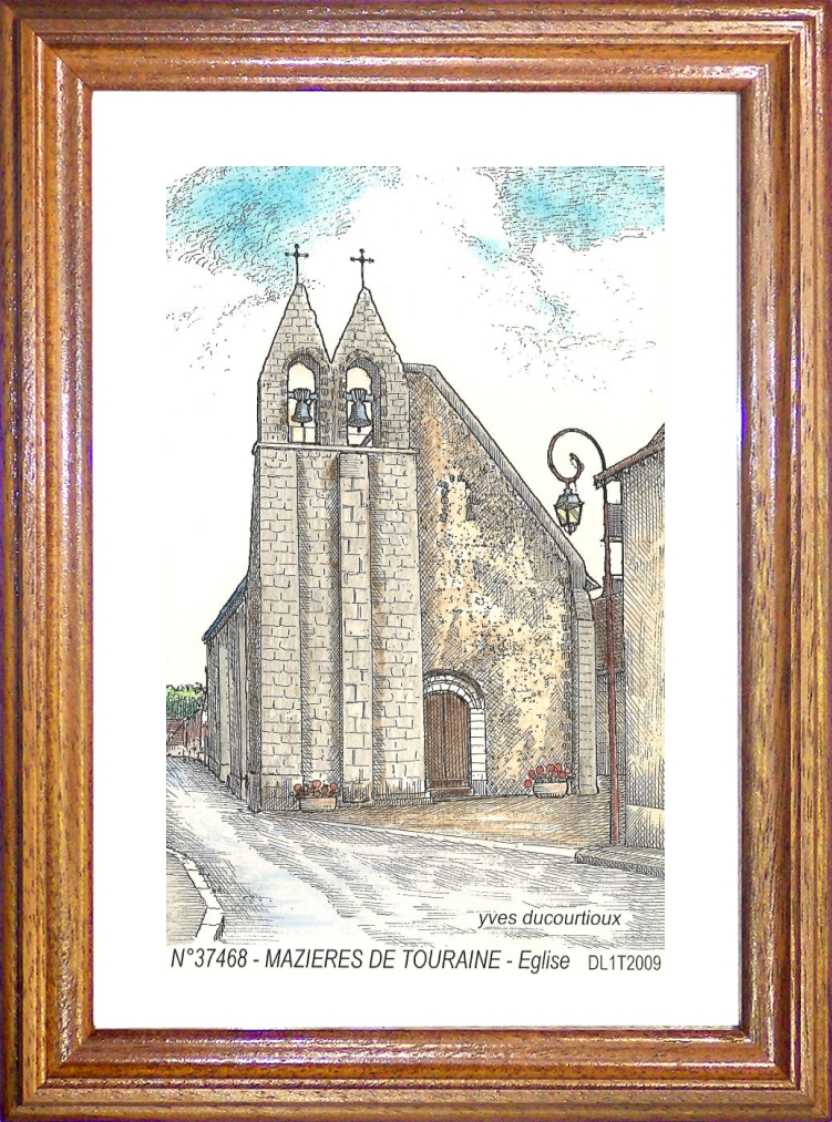 N 37468 - MAZIERES DE TOURAINE - glise