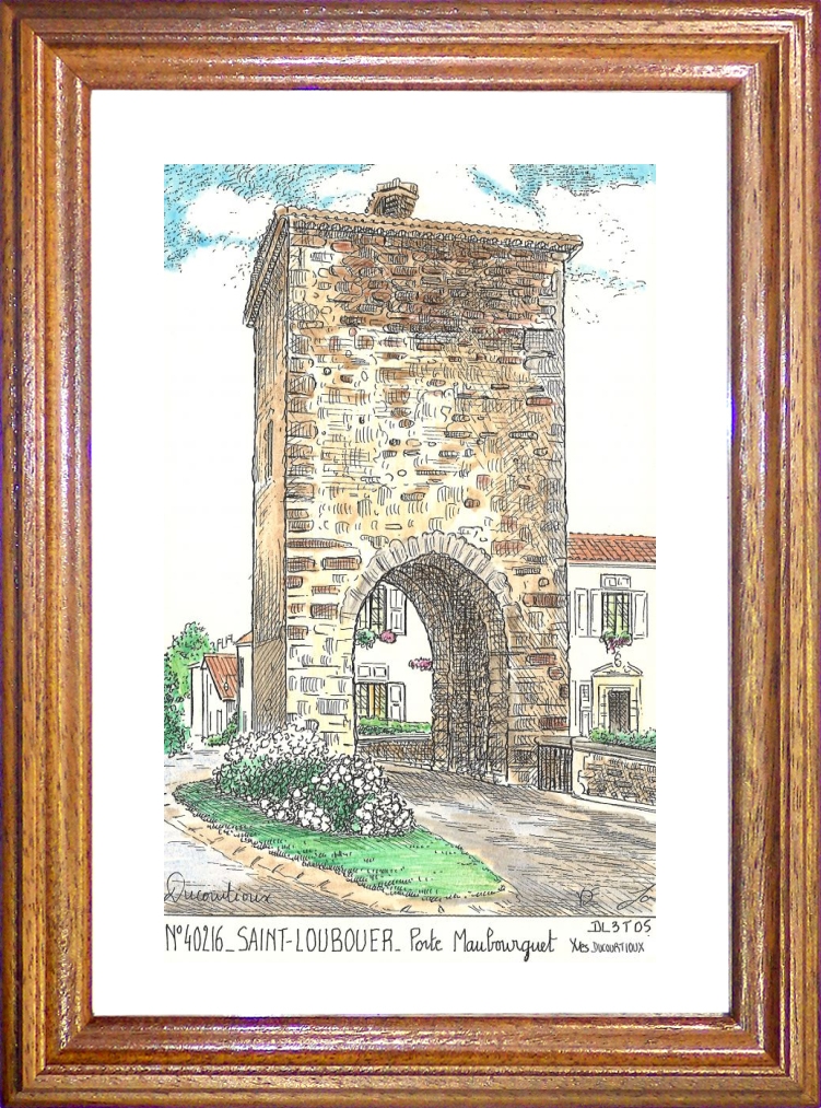 N 40216 - ST LOUBOUER - porte maubourguet