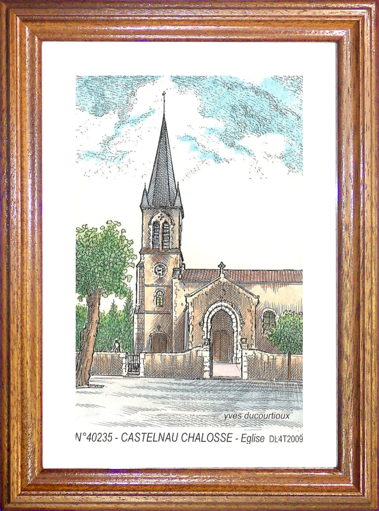 N 40235 - CASTELNAU CHALOSSE - glise