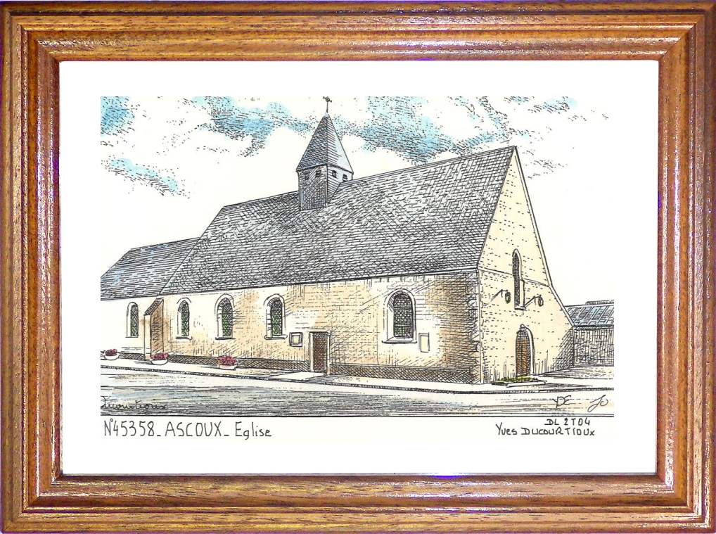 N 45358 - ASCOUX - glise