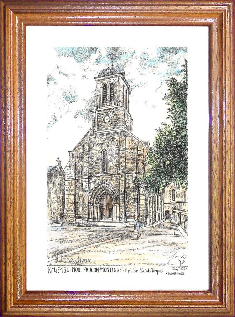 N 49150 - MONTFAUCON MONTIGNE - glise st jacques