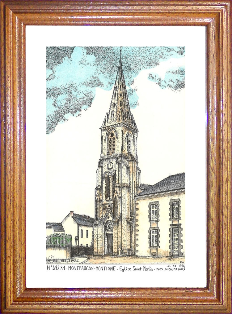 N 49281 - MONTFAUCON MONTIGNE - glise st martin