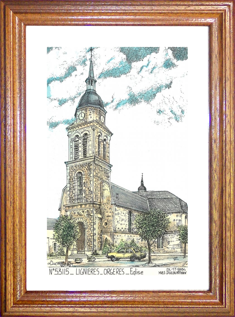 N 53115 - LIGNIERES ORGERES - glise