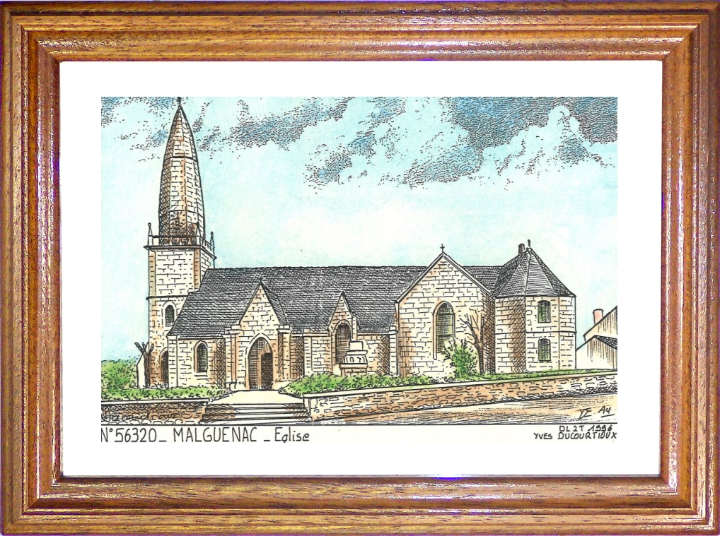 N 56320 - MALGUENAC - glise