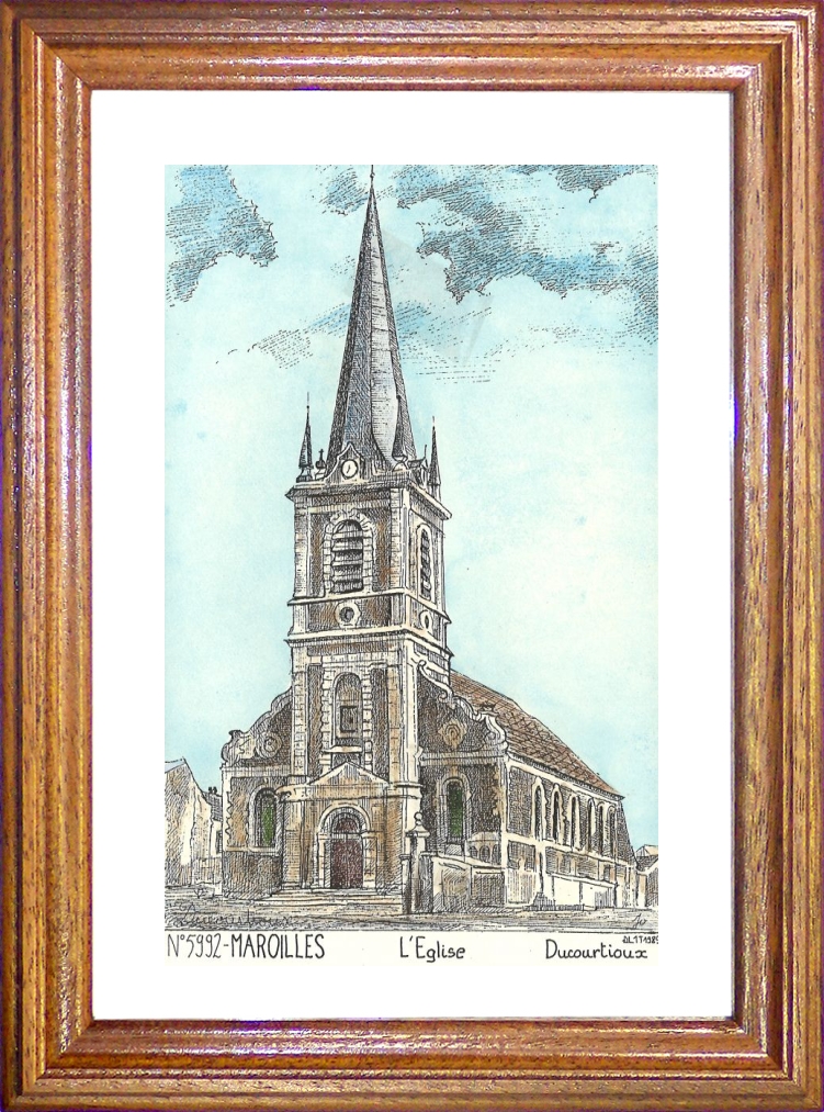 N 59092 - MAROILLES - l glise