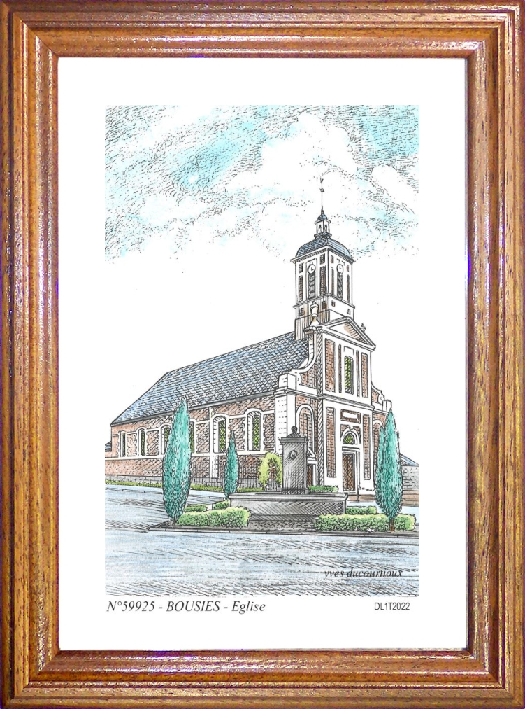 N 59925 - BOUSIES - glise