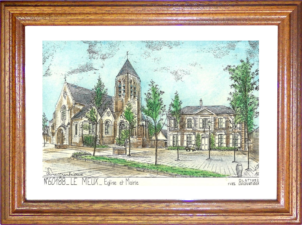 N 60188 - LE MEUX - glise et mairie