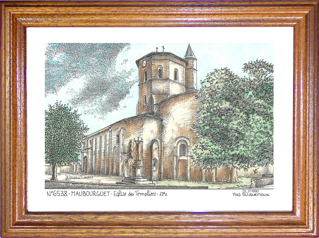 N 65038 - MAUBOURGUET - glise des templiers  12 s.