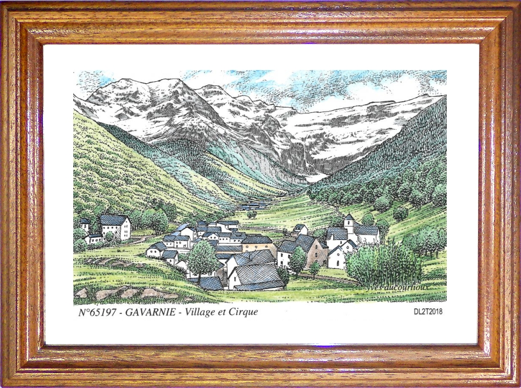 N 65197 - GAVARNIE - village et cirque