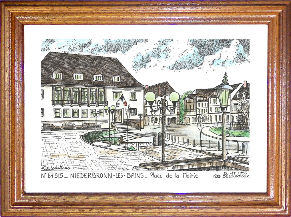 N 67315 - NIEDERBRONN LES BAINS - place de la mairie