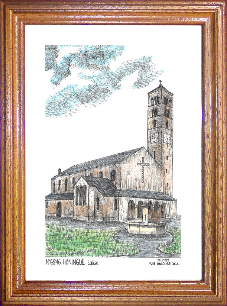 N 68046 - HUNINGUE - glise