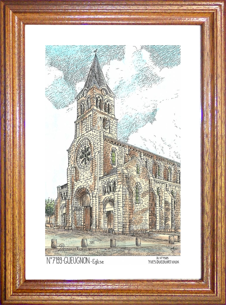 N 71099 - GUEUGNON - glise