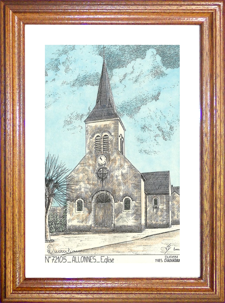 N 72105 - ALLONNES - glise