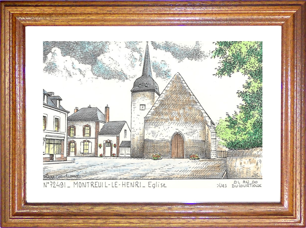 N 72491 - MONTREUIL LE HENRI - glise