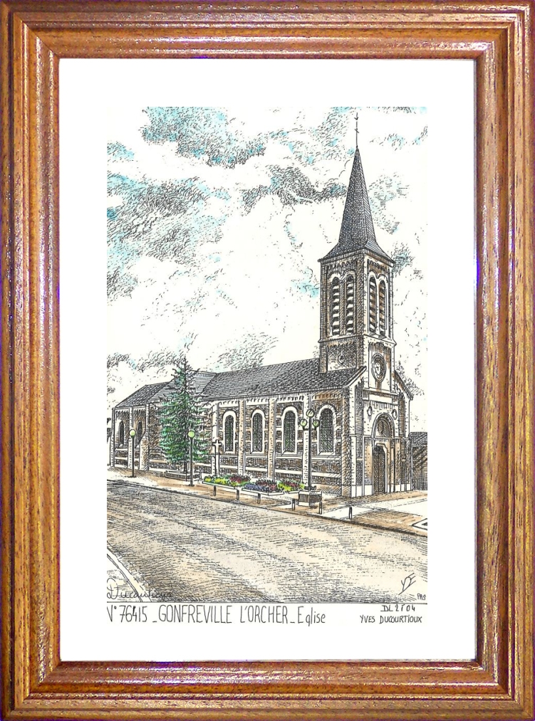 N 76415 - GONFREVILLE L ORCHER - glise