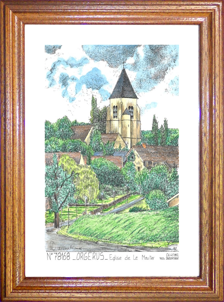 N 78168 - ORGERUS - glise de le moutier