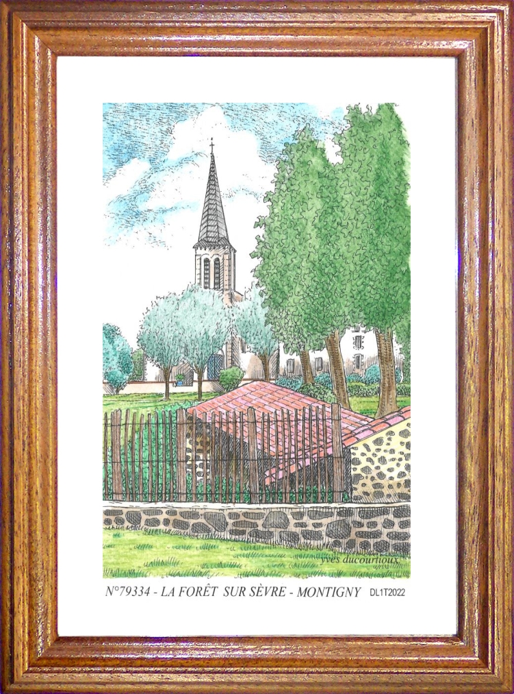 N 79334 - MONTIGNY - glise et lavoir