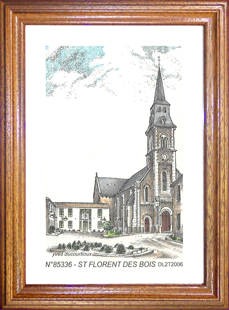 N 85336 - ST FLORENT DES BOIS - glise et mairie