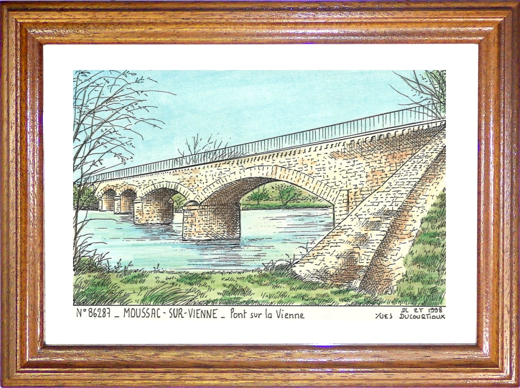 N 86287 - MOUSSAC SUR VIENNE - pont sur la vienne