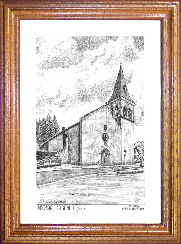 N 01088 - ARBENT - glise