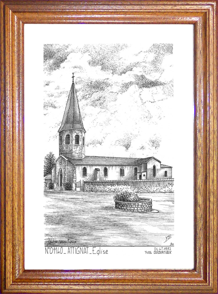 N 01140 - ATTIGNAT - glise