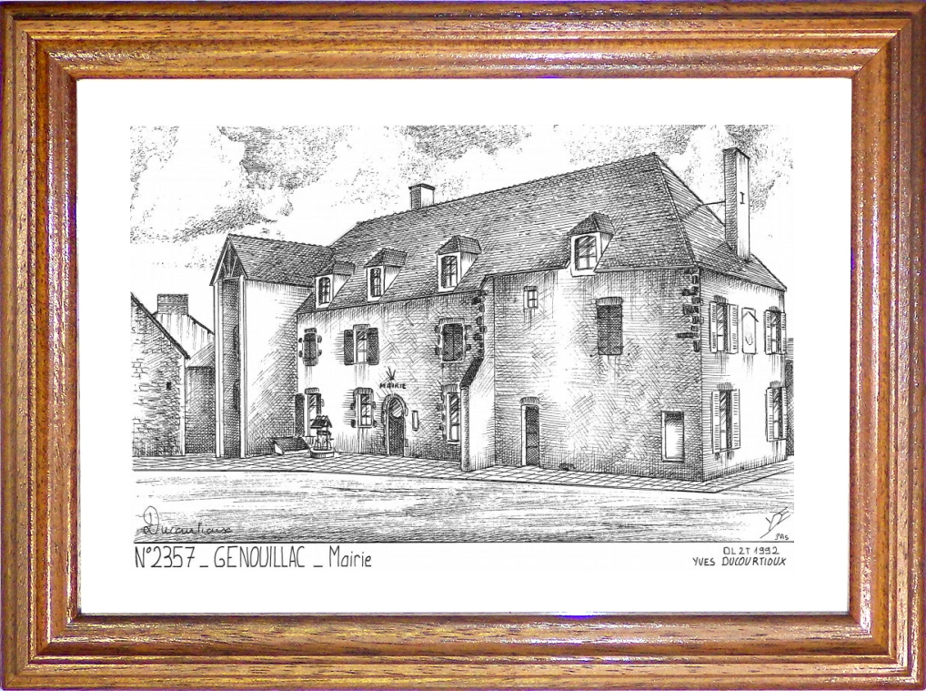 N 23057 - GENOUILLAC - mairie