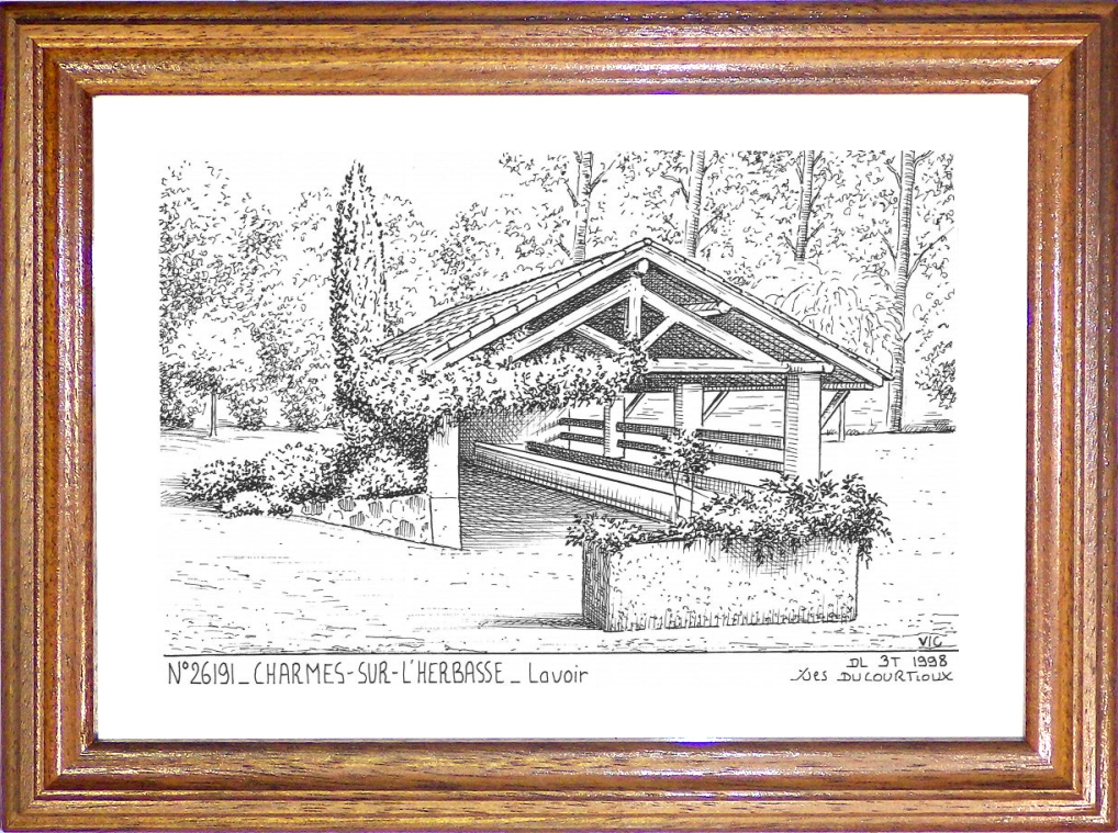 N 26191 - CHARMES SUR L HERBASSE - lavoir