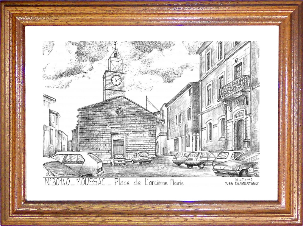 N 30140 - MOUSSAC - place de l ancienne mairie