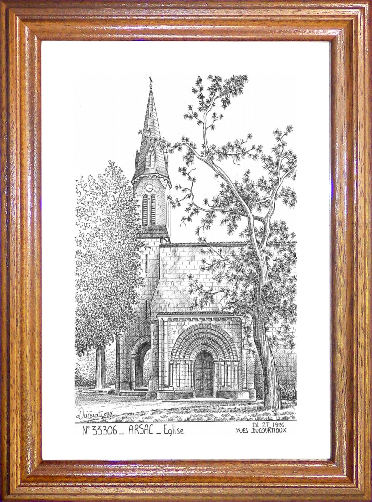 N 33306 - ARSAC - glise