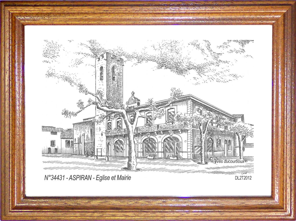 N 34431 - ASPIRAN - glise et mairie