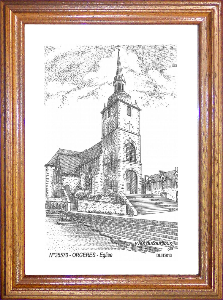 N 35570 - ORGERES - glise