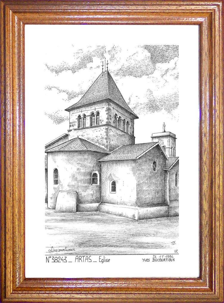 N 38243 - ARTAS - glise