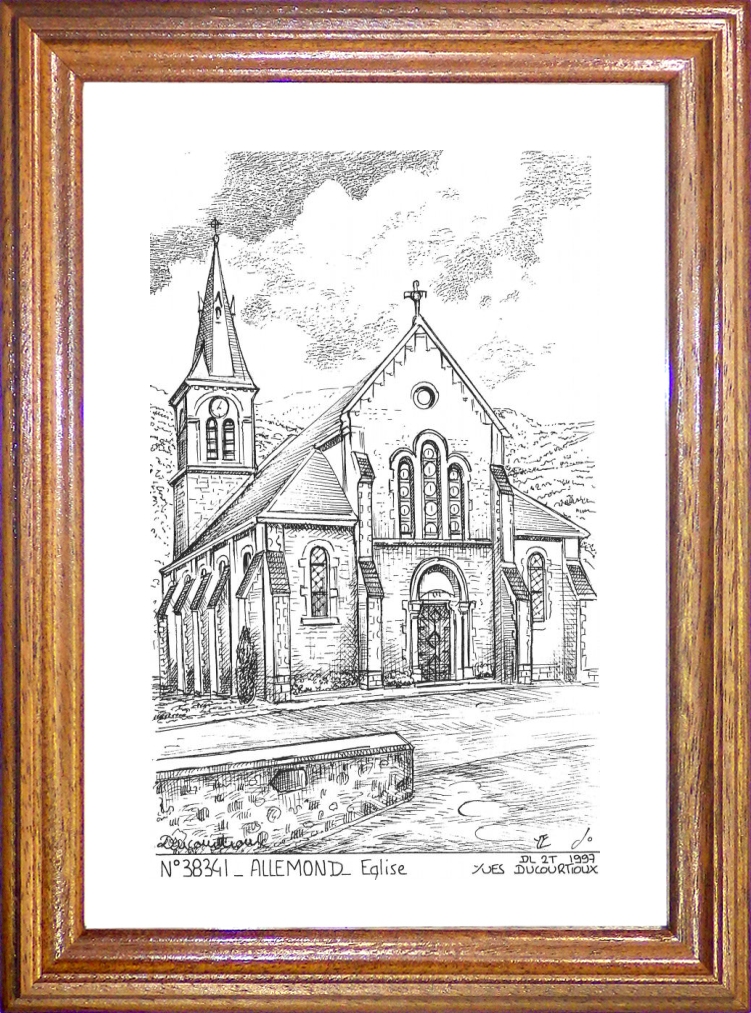 N 38341 - ALLEMOND - glise