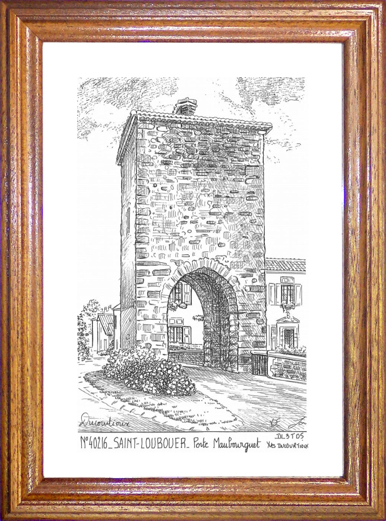 N 40216 - ST LOUBOUER - porte maubourguet