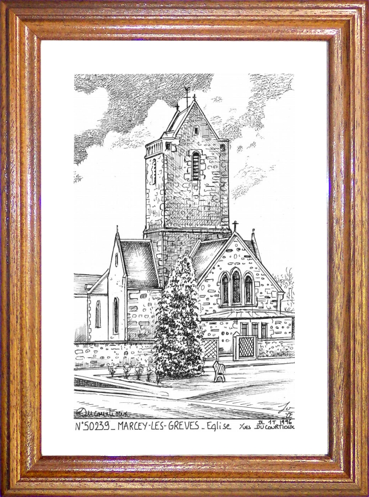 N 50239 - MARCEY LES GREVES - glise