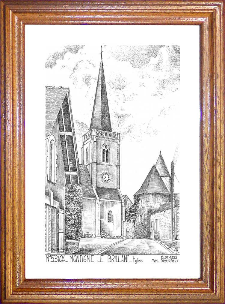 N 53104 - MONTIGNE LE BRILLANT - glise