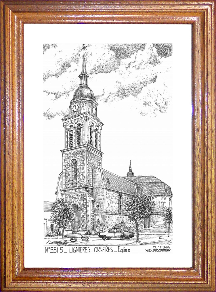 N 53115 - LIGNIERES ORGERES - glise