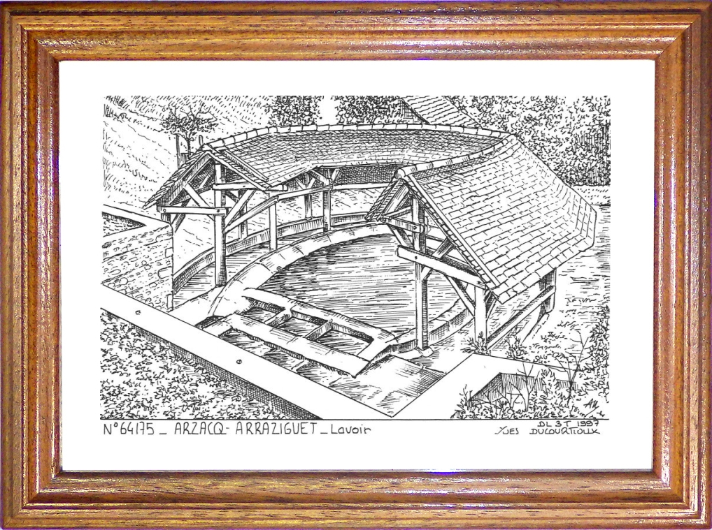 N 64175 - ARZACQ ARRAZIGUET - lavoir