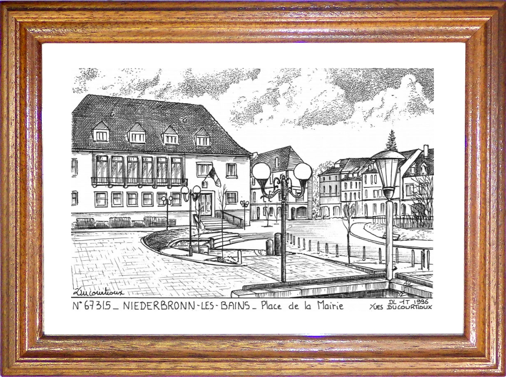 N 67315 - NIEDERBRONN LES BAINS - place de la mairie